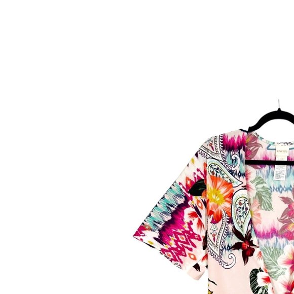 Chico's Ikat Floral Kimono - Picture 3 of 7